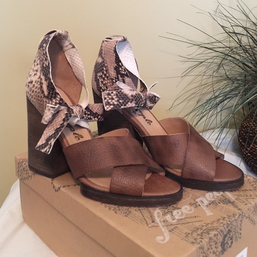 Free People Sancerre Wrap Heels